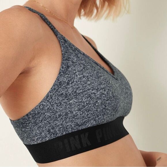 Victoria's Secret PINK Ultimate Lightly Lined Wireless Mesh Back Sports Bra XS - Picture 3 of 6